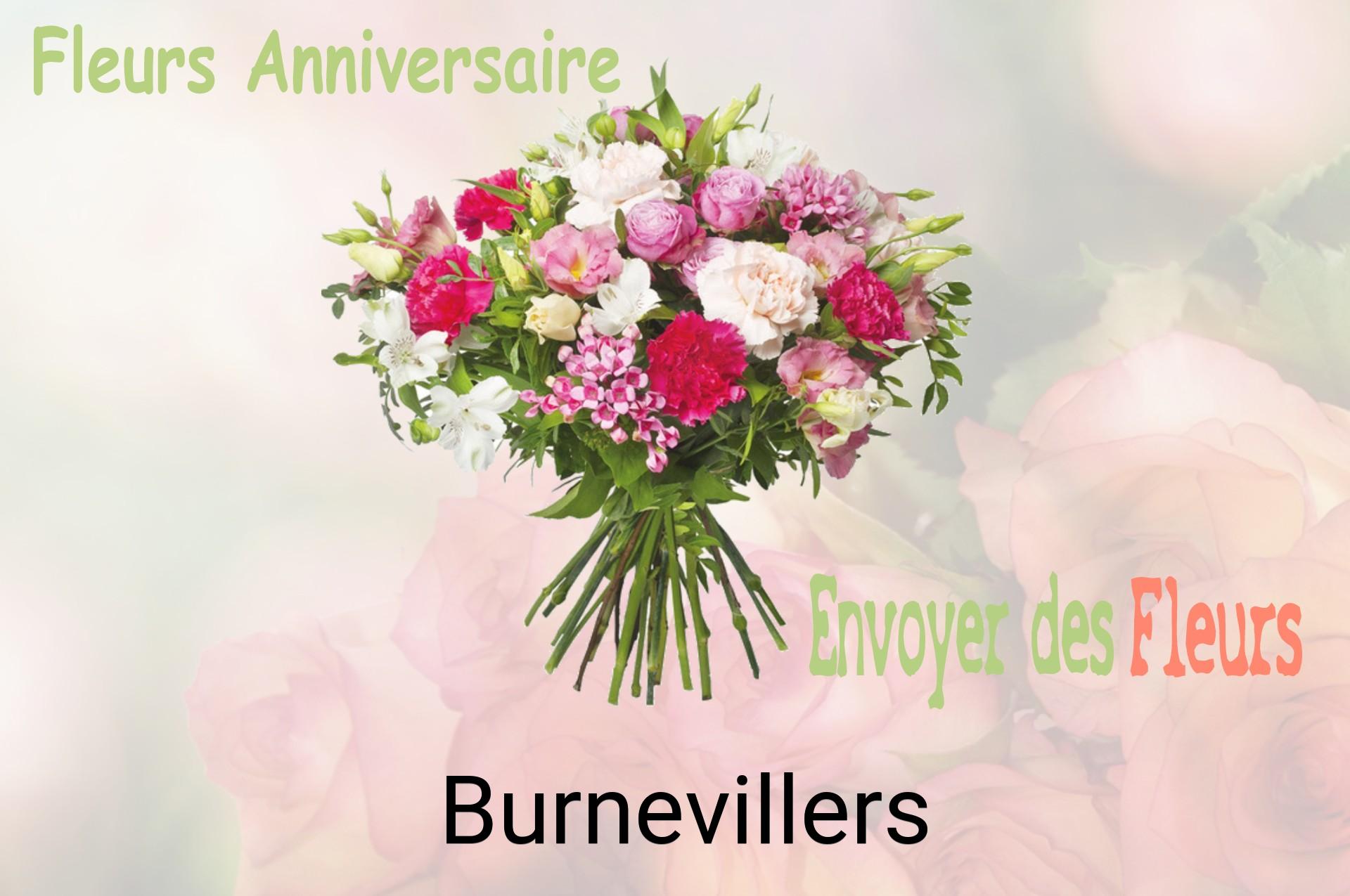 Bouquet de fleurs d’anniversaire livré à Burnevillers