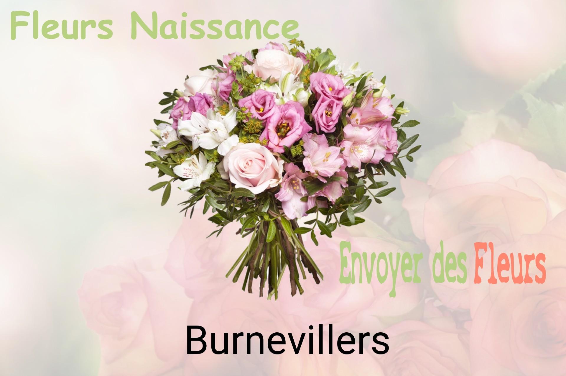 Bouquet de fleurs de naissance livré à Burnevillers