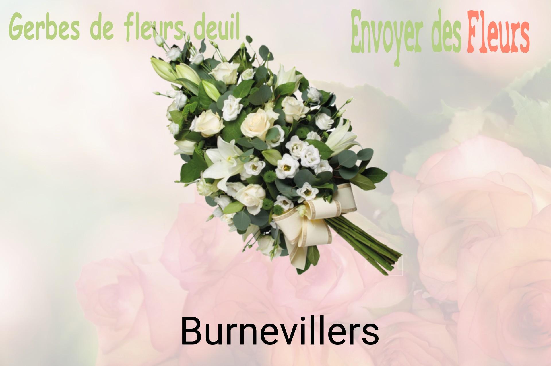 Gerbe de fleurs de deuil livrée à Burnevillers